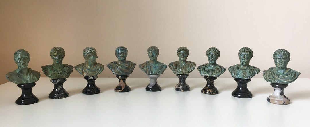 Julius Caesar Büste (Grüne Bronze)