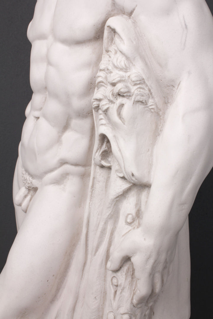 Farnese Herkules Statue (mit schwarzem Sockel)