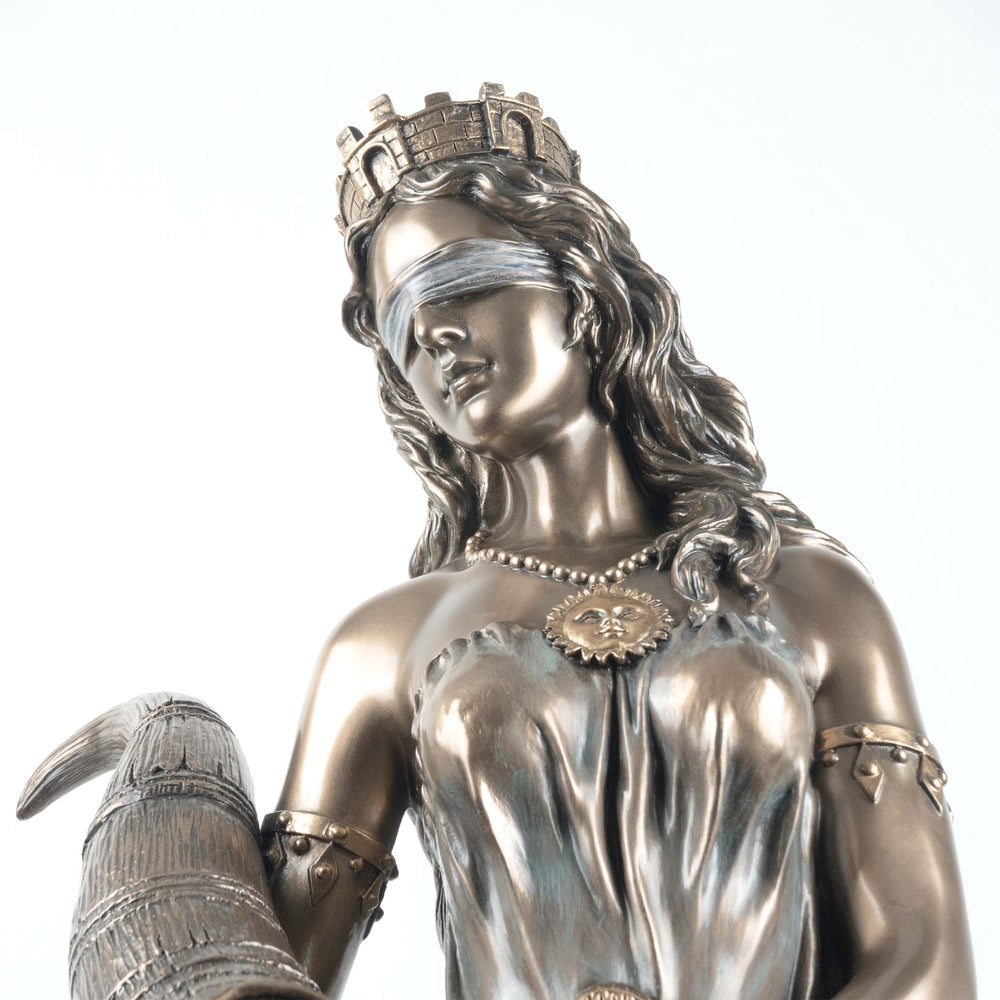 Fortuna Statue Griechische Goettin des Gluecks (Kaltguss-Bronze Skulptur)