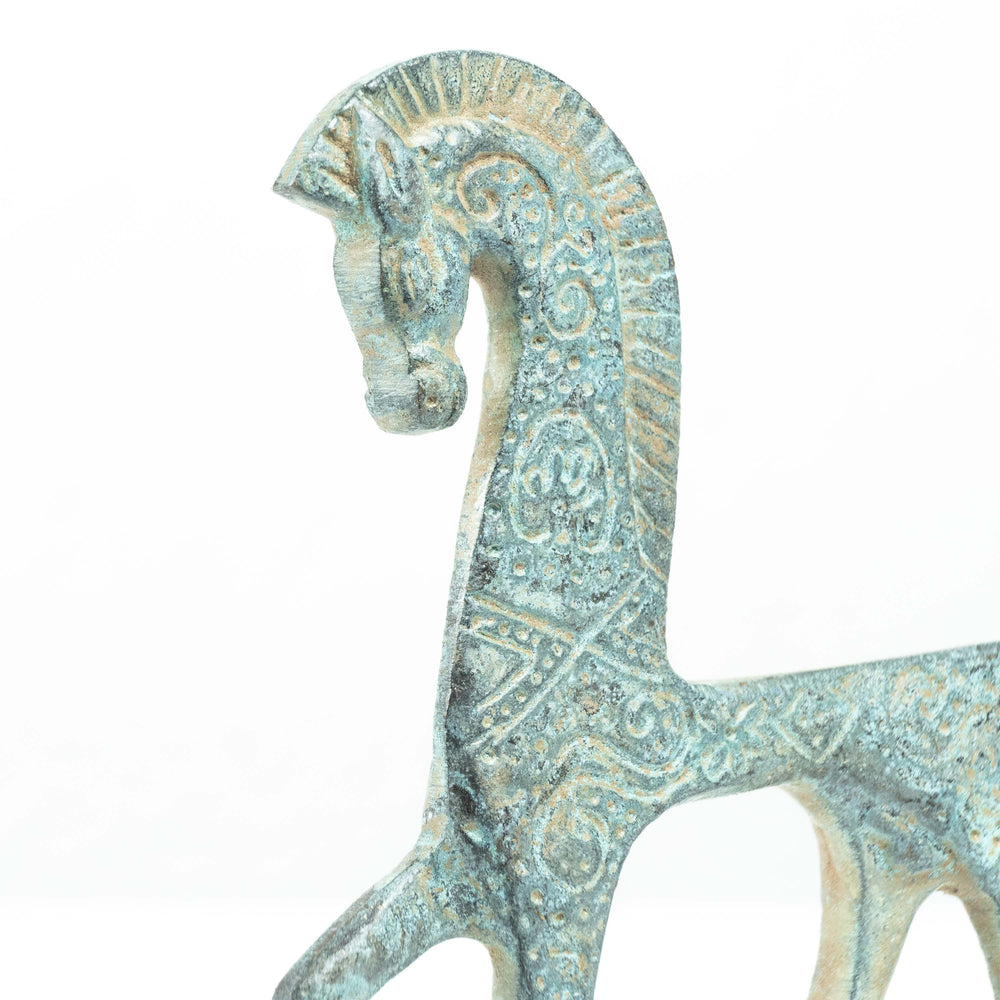 Griechisches Pferd Figur (Bronze, Kleine Statue)