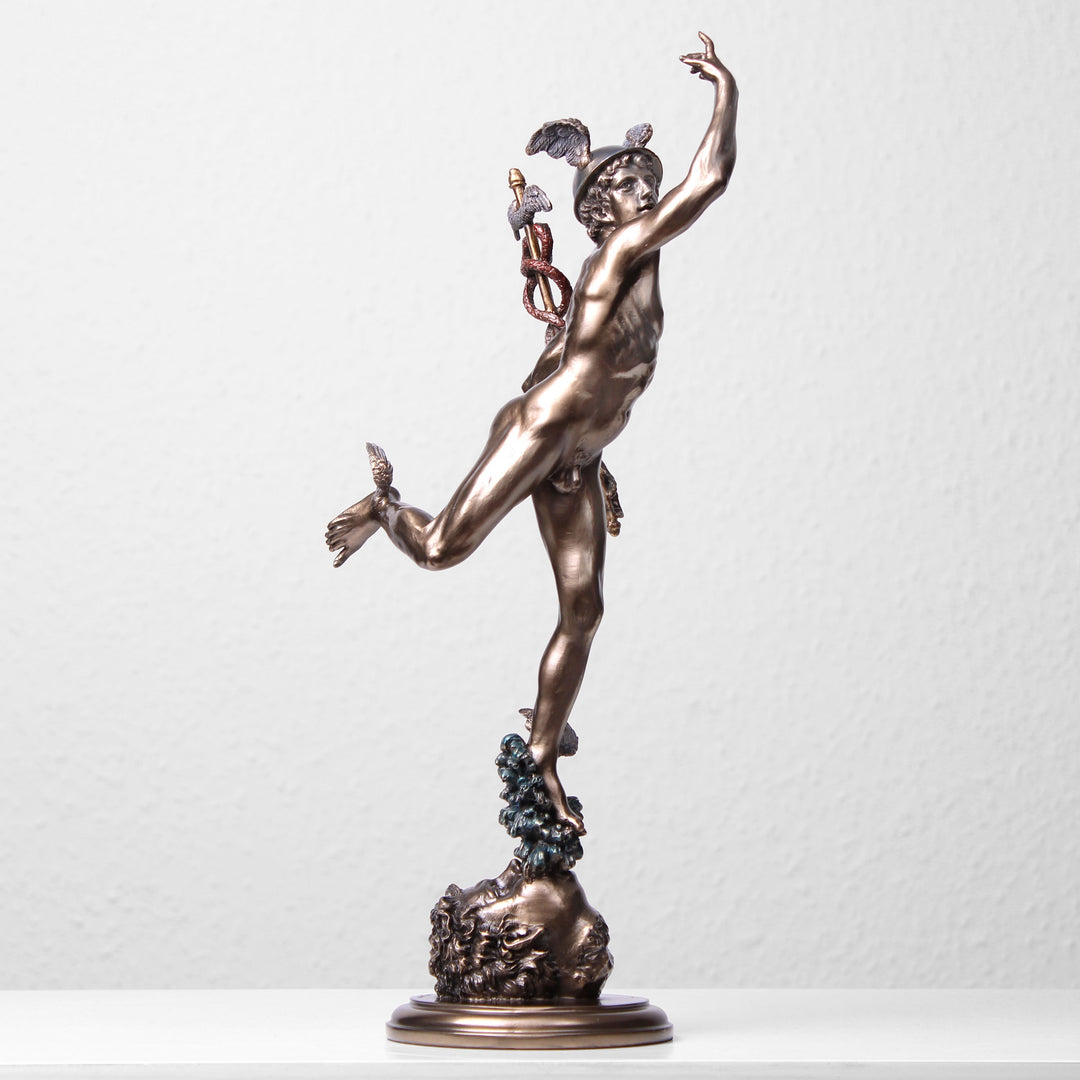 Hermes von Giambologna (Bronzierte Skulptur aus Kunstharz)