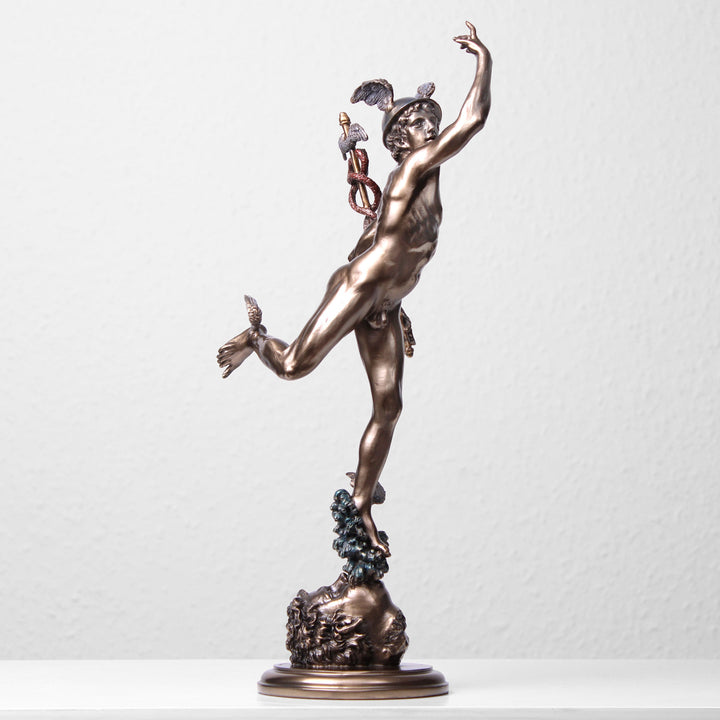 Hermes von Giambologna (Bronzierte Skulptur aus Kunstharz)
