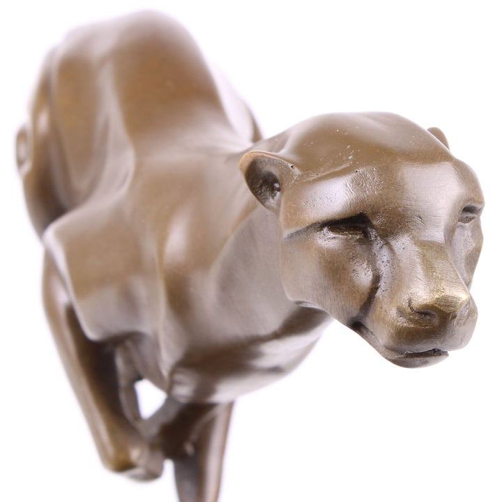 Jaguar Statue (Bronze, Wachsguss)