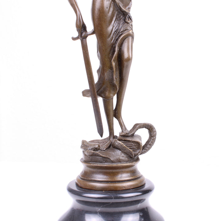 Justitia Statue (Bronze, Wachsguss)