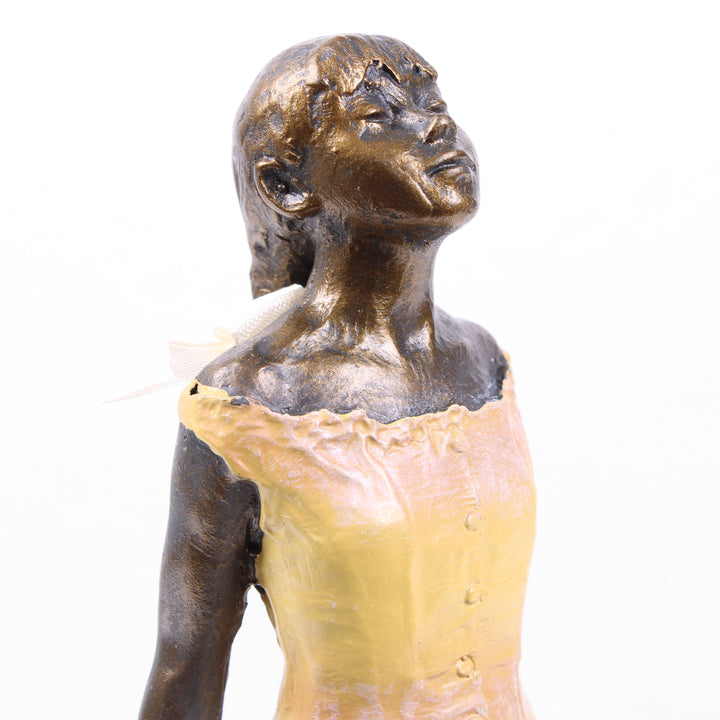 Kleine Tänzerin Statue (Bronzierte Skulptur aus Kunstharz)
