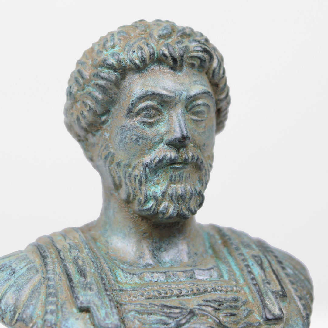Marcus Aurelius Büste (Grüne Bronze)