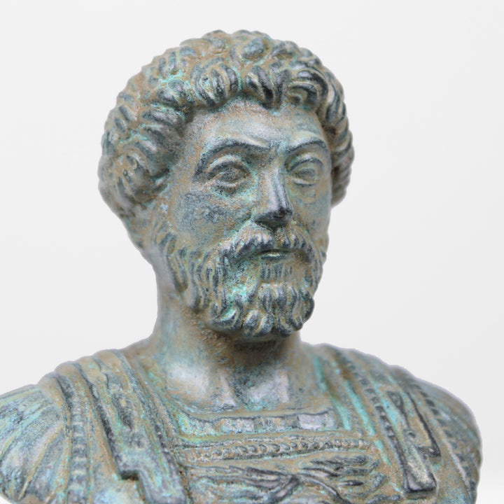 Marcus Aurelius Büste (Grüne Bronze)