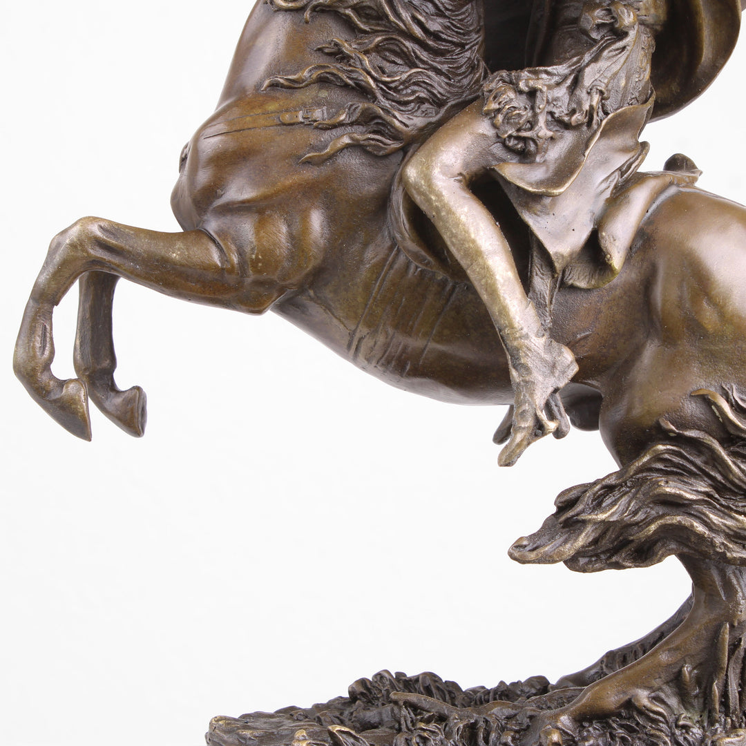 Napoleon überquert die Alpen Statue (Militärreiter, Bronze, Wachsguss)