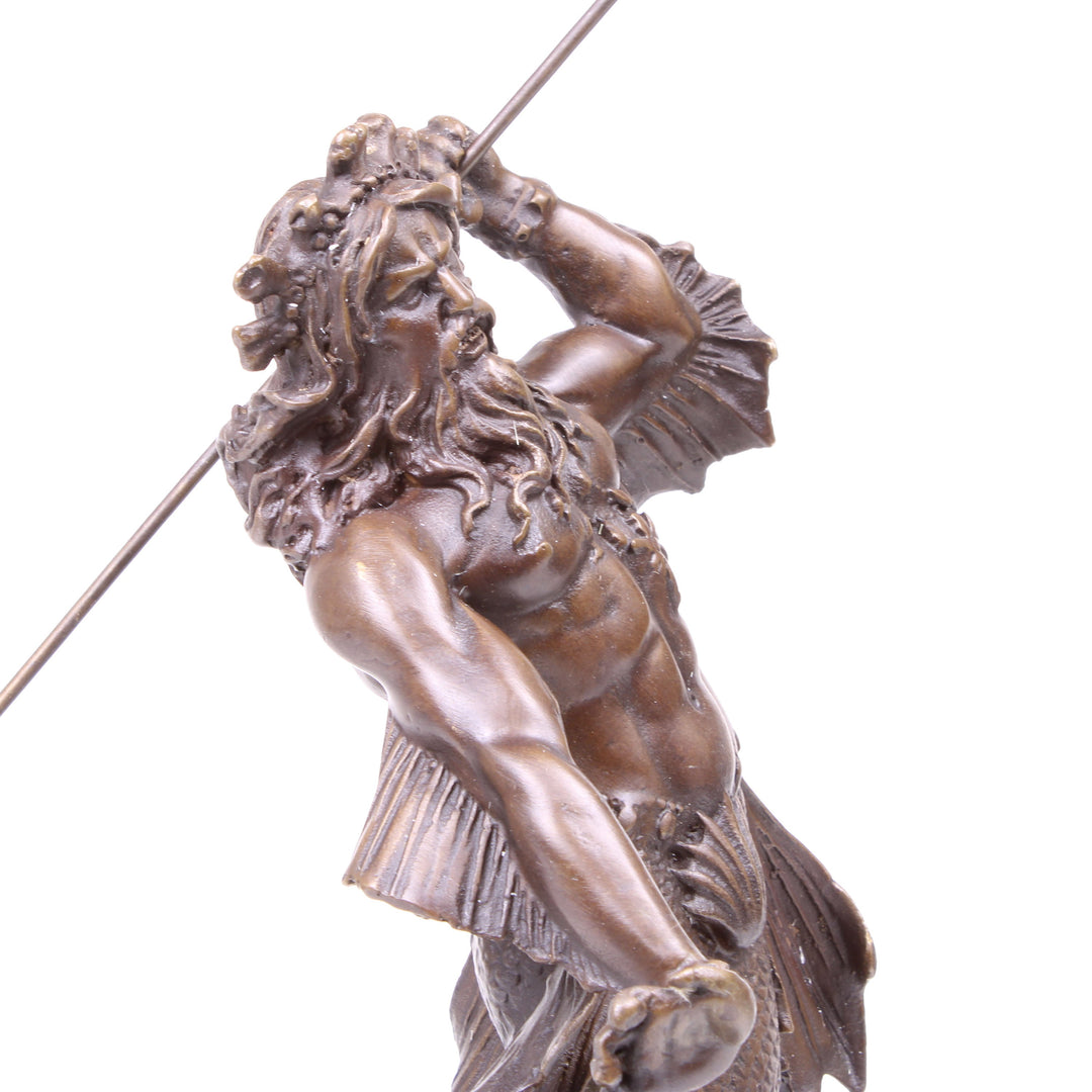 Poseidon Statue (Bronze, Wachsguss)