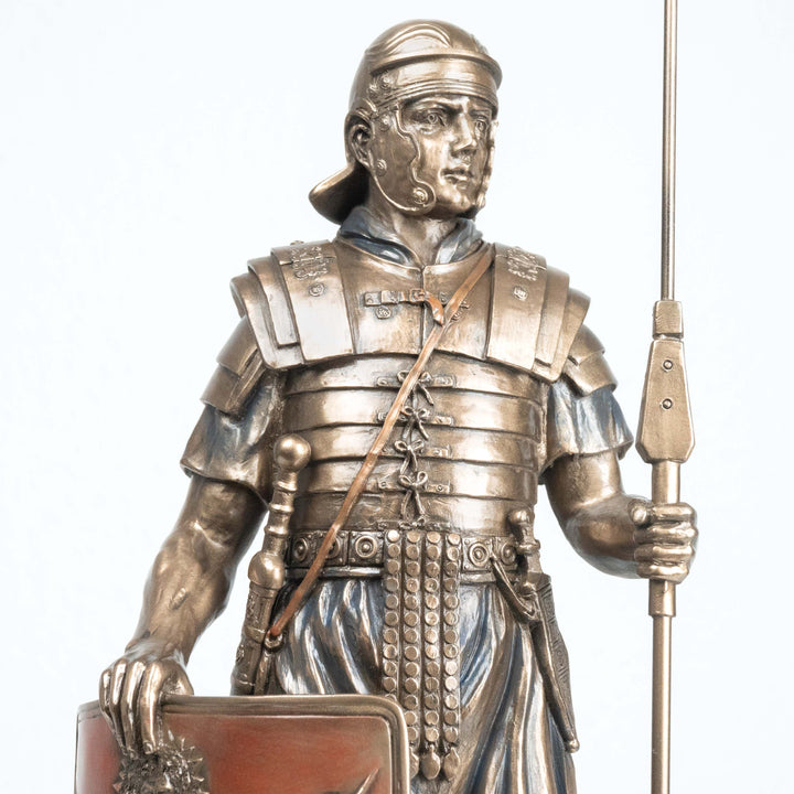 Römischer Soldat Legionär (Bronzierte Skulptur aus Kunstharz)