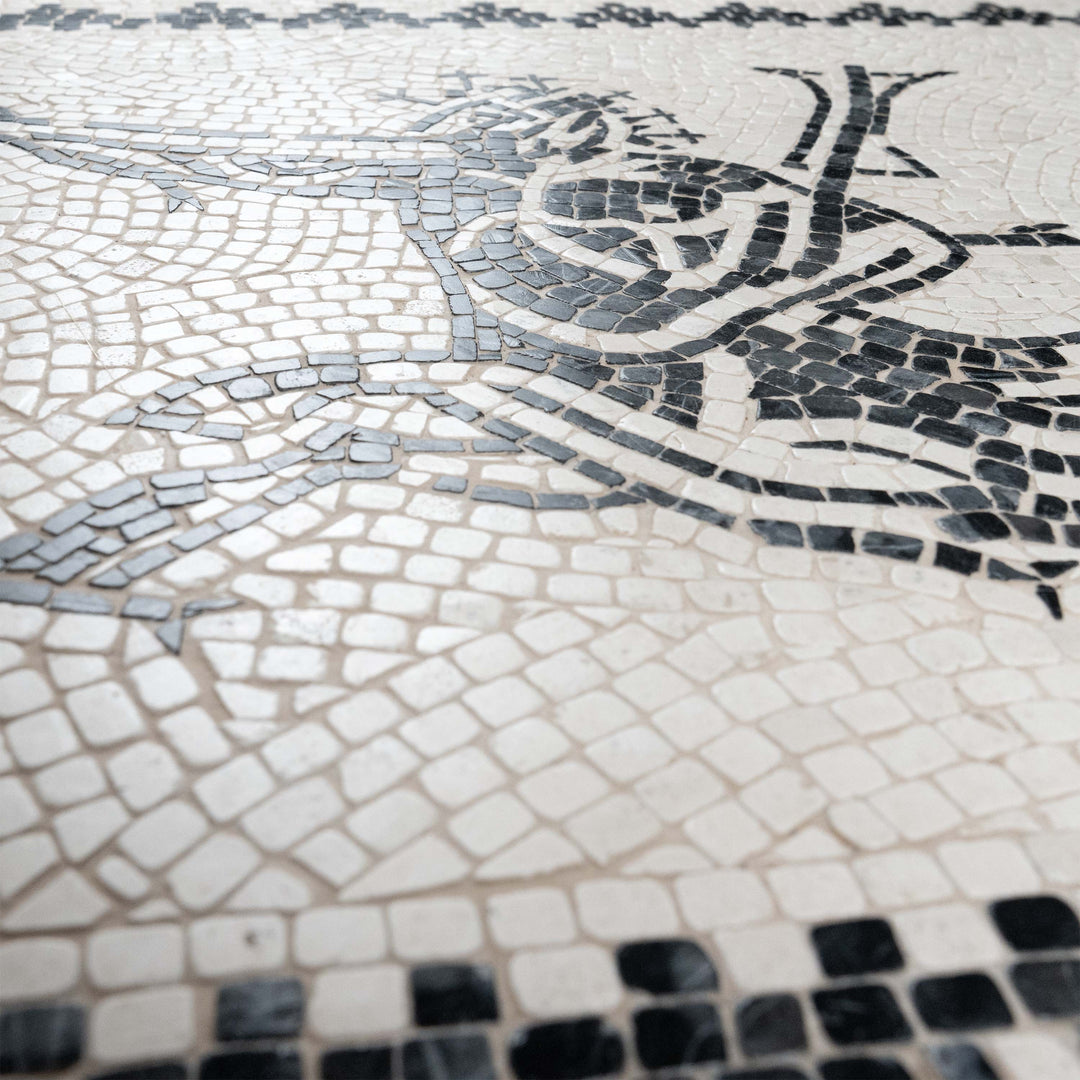Meereskentaur (Ichthyokentaur) Marmor-Mosaik