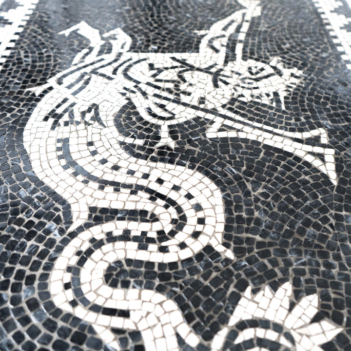 Meereskentaur (Ichthyokentaur) Marmor-Mosaik