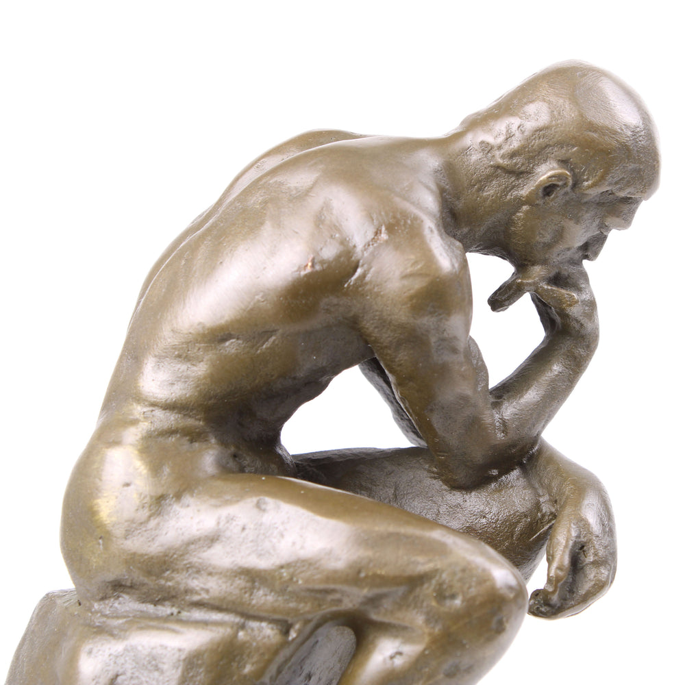 Der Denker – Skulptur nach Rodin (Bronze, Wachsguss)