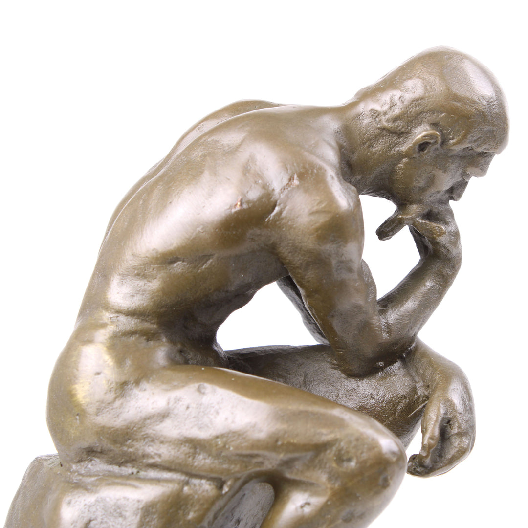 Der Denker – Skulptur nach Rodin (Bronze, Wachsguss)