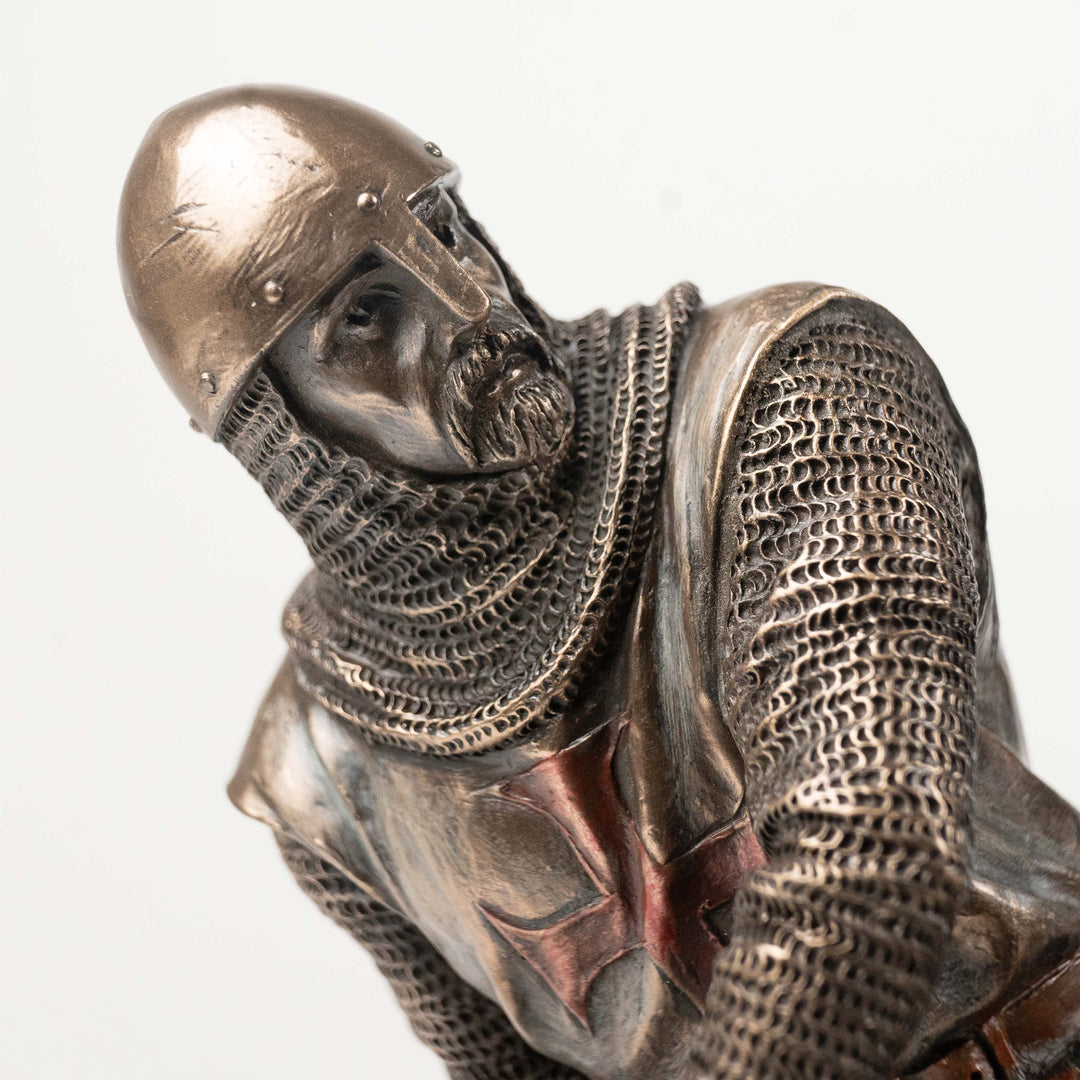Templerritter mit Axt Statue (Kaltguss-Bronze Skulptur)