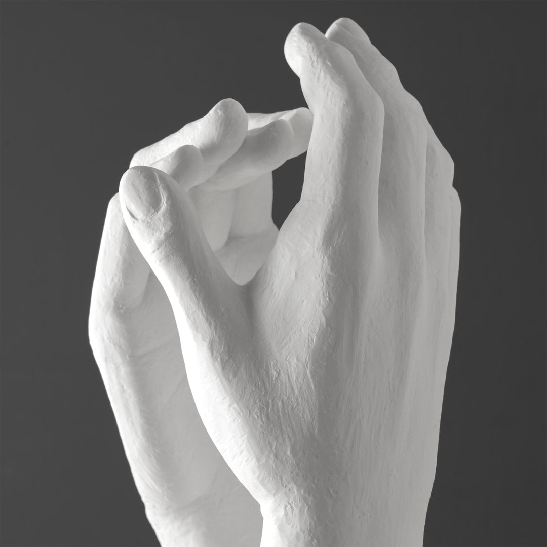 Statue der Kathedralenhand von Rodin (Gross, Weiss)
