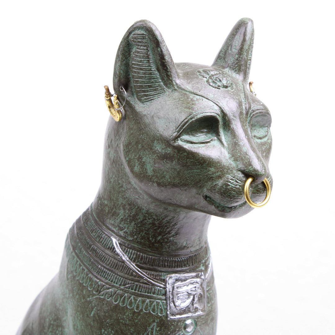 Gayer-Anderson-Katze Statue (Bronzierte Skulptur aus Kunstharz)