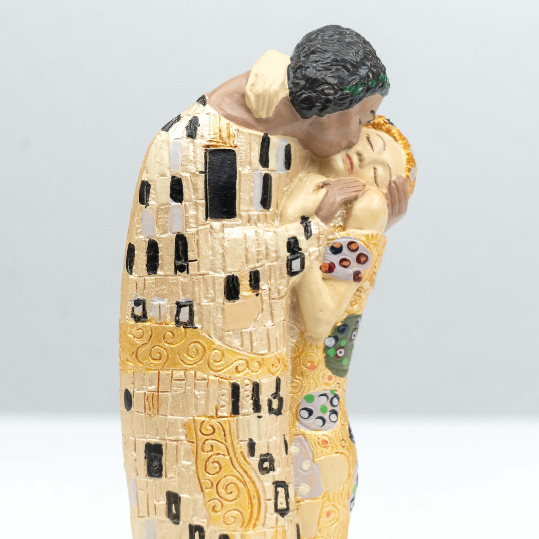 Der Kuss Skulptur von Klimt (Klein, Liebespaar Statue)