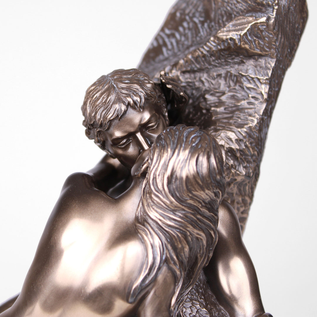 Der Kuss von Rodin (Bronzierte Skulptur aus Kunstharz)
