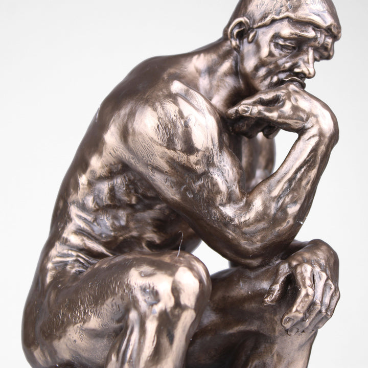 Der Denker von Rodin (Bronzierte Skulptur aus Kunstharz)