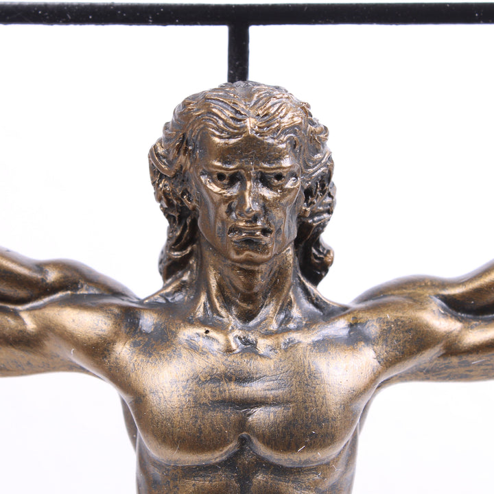 Der vitruvianische Mensch Skulptur (Körper Statue von Da Vinci)