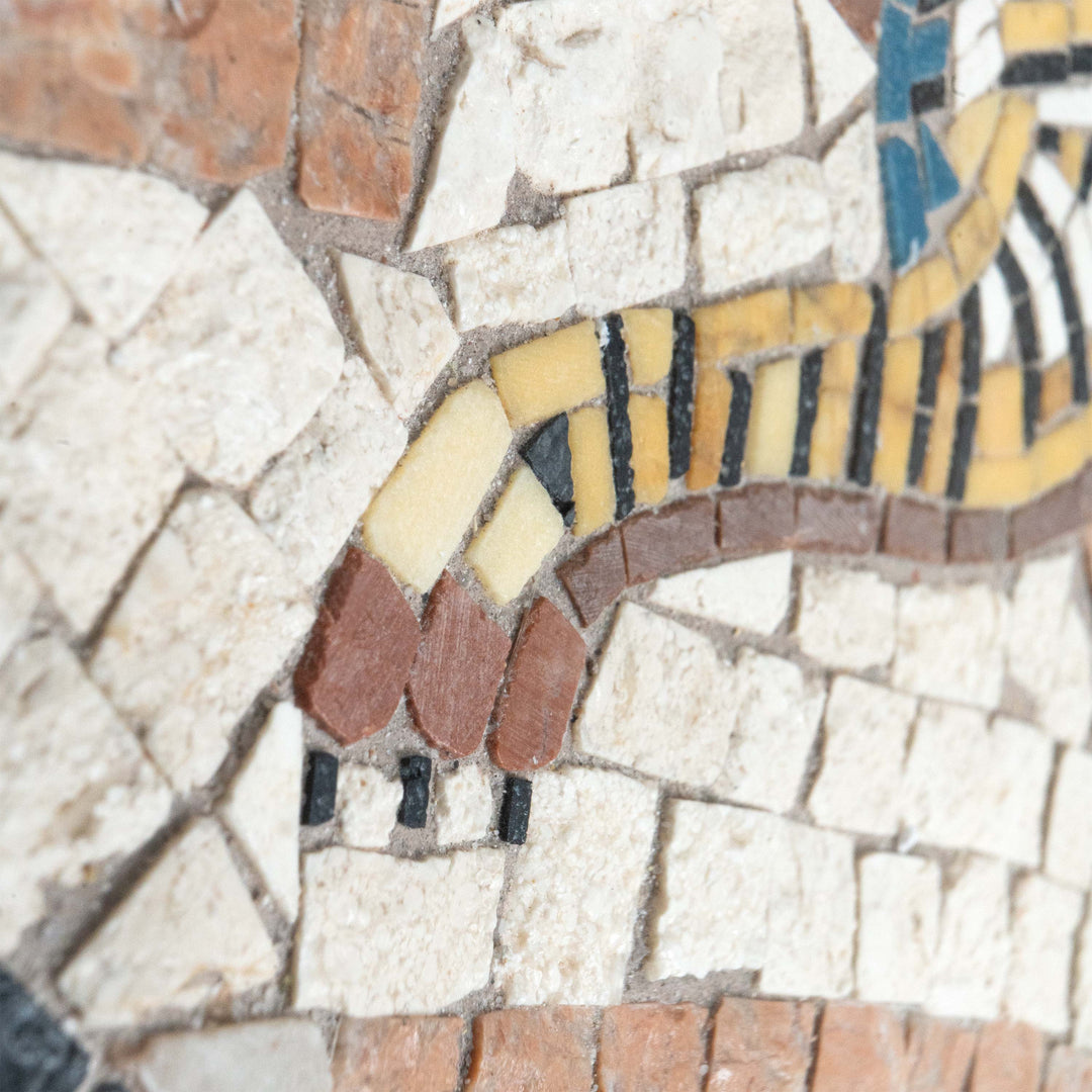 Tiger Marmor-Mosaik (Fragment)