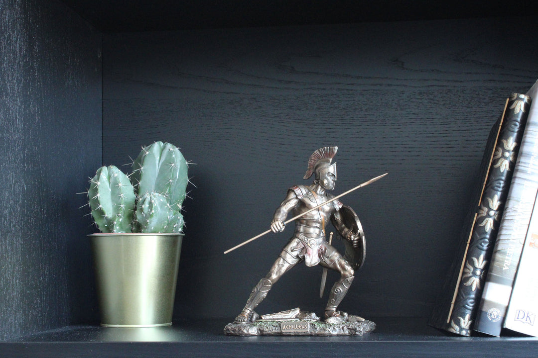 Achilles Griechischer Krieger Statue (Kaltguss-Bronze Skulptur)
