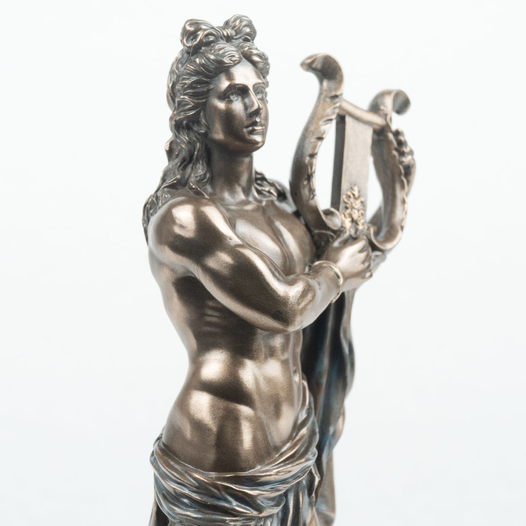 Apollo Statue Griechischer Gott der Sonne (Kaltguss-Bronze Skulptur)
