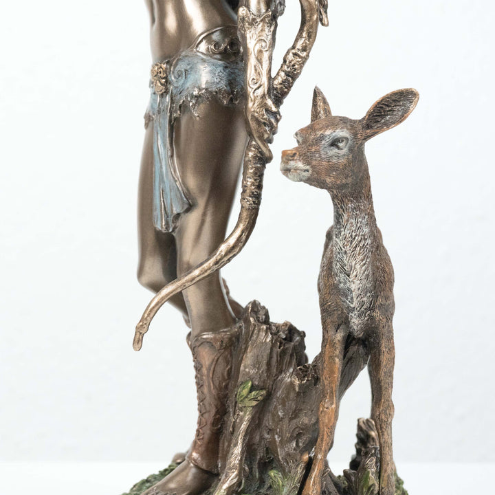 Artemis Statue Griechische Goettin der Jagd (Kaltguss-Bronze Skulptur)