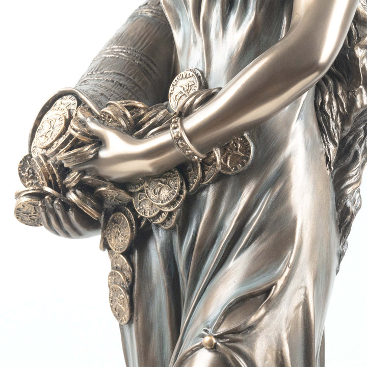 Fortuna Statue Griechische Goettin des Gluecks (Kaltguss-Bronze Skulptur)