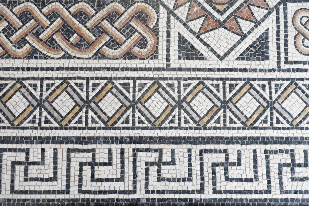 Geometrischer Teppich Marmor-Mosaik