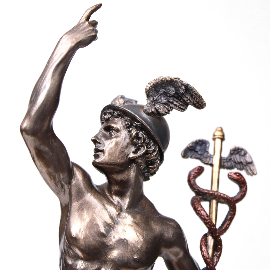 Hermes von Giambologna (Bronzierte Skulptur aus Kunstharz)