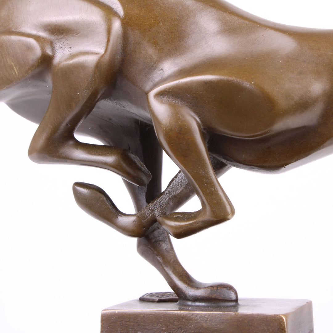 Jaguar Statue (Bronze, Wachsguss)