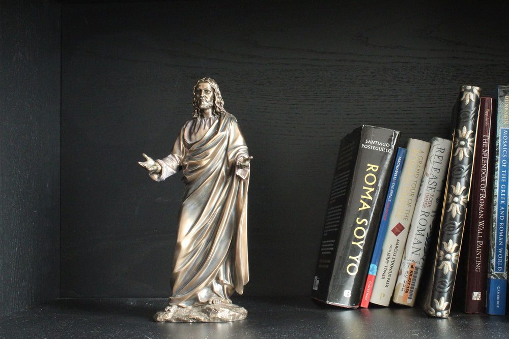 Jesus Christus (Bronzierte Skulptur aus Kunstharz)