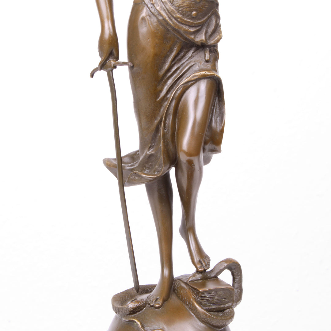 Göttin der Gerechtigkeit Statue (Bronze, Wachsguss)