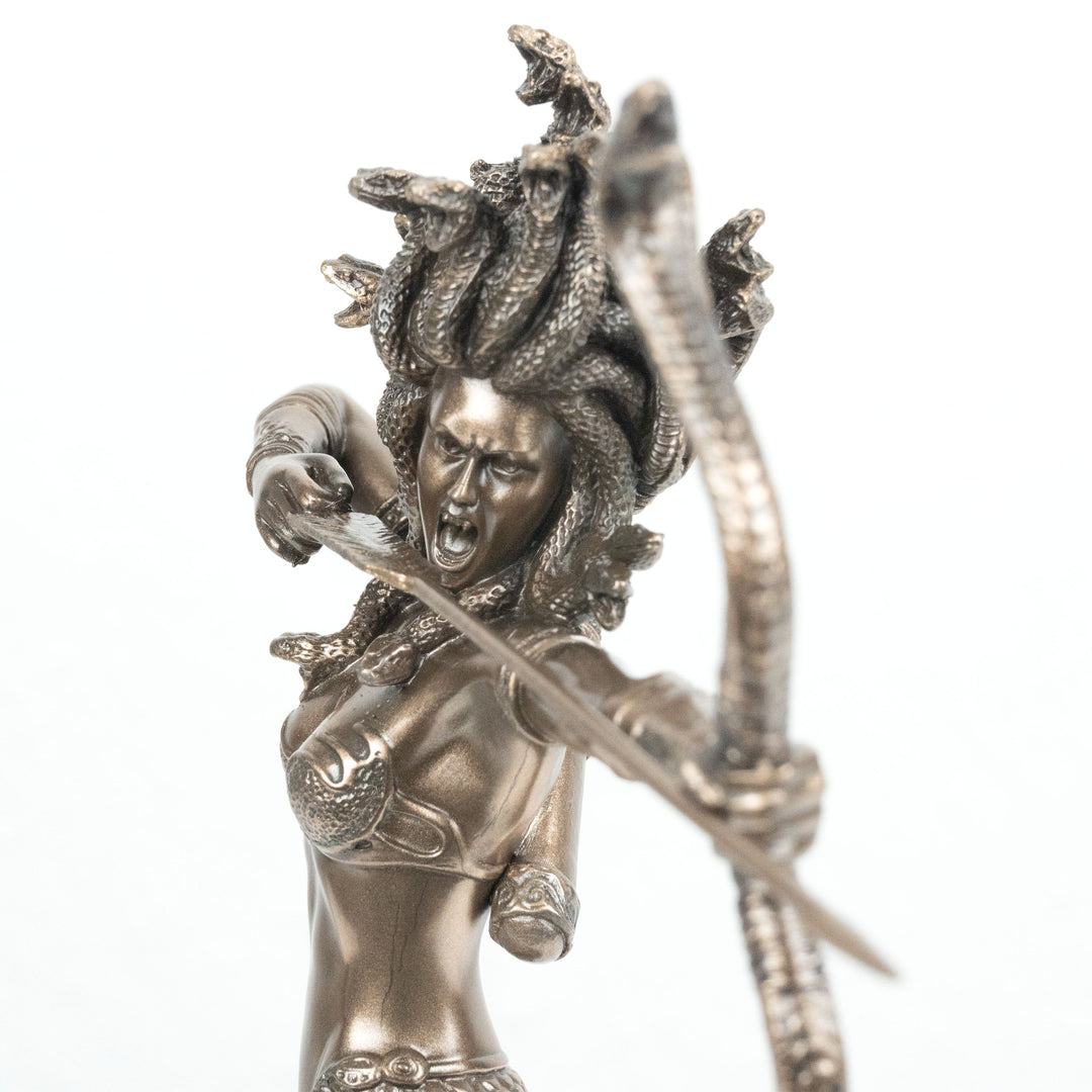 Medusa Statue Griechische Mythologie Gorgone (Kaltguss-Bronze Skulptur)