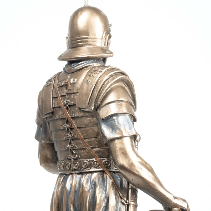 Römischer Soldat Legionär (Bronzierte Skulptur aus Kunstharz)