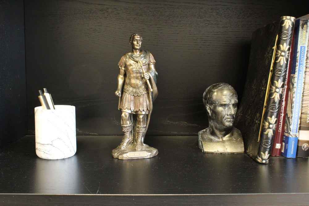 Julius Caesar (Bronzierte Skulptur aus Kunstharz)