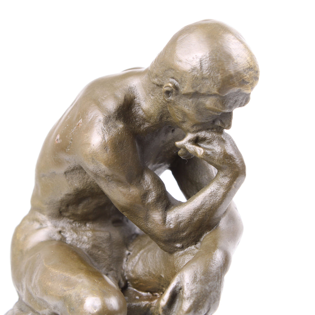 Der Denker – Skulptur nach Rodin (Bronze, Wachsguss)