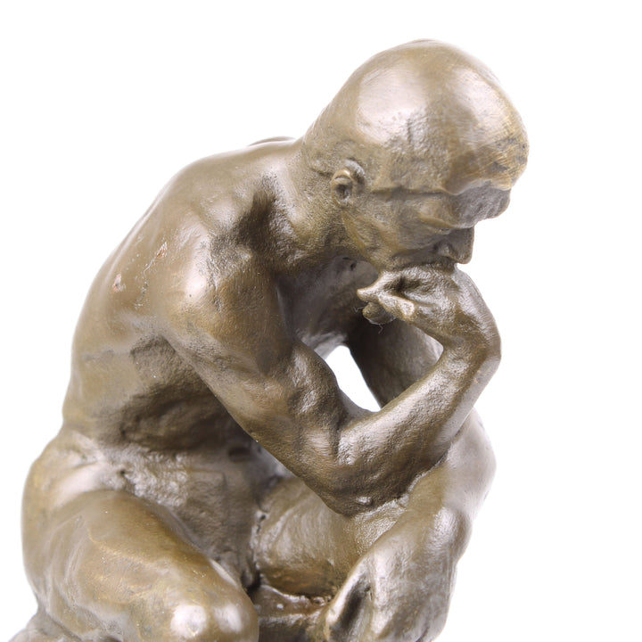 Der Denker – Skulptur nach Rodin (Bronze, Wachsguss)