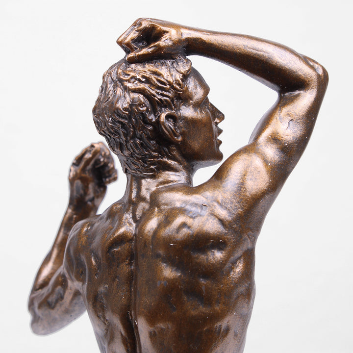 Das Bronzezeitalter Statue von Rodin (Bronzierte Skulptur aus Kunstharz)