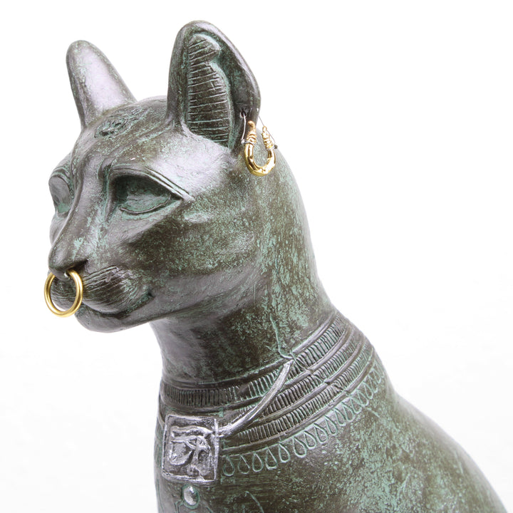 Gayer-Anderson-Katze Statue (Bronzierte Skulptur aus Kunstharz)