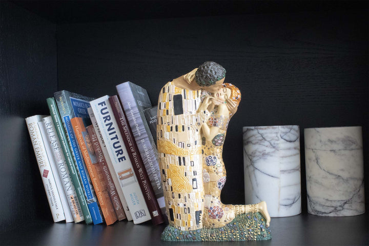 Der Kuss Skulptur von Klimt (Groß, Liebespaar Statue)