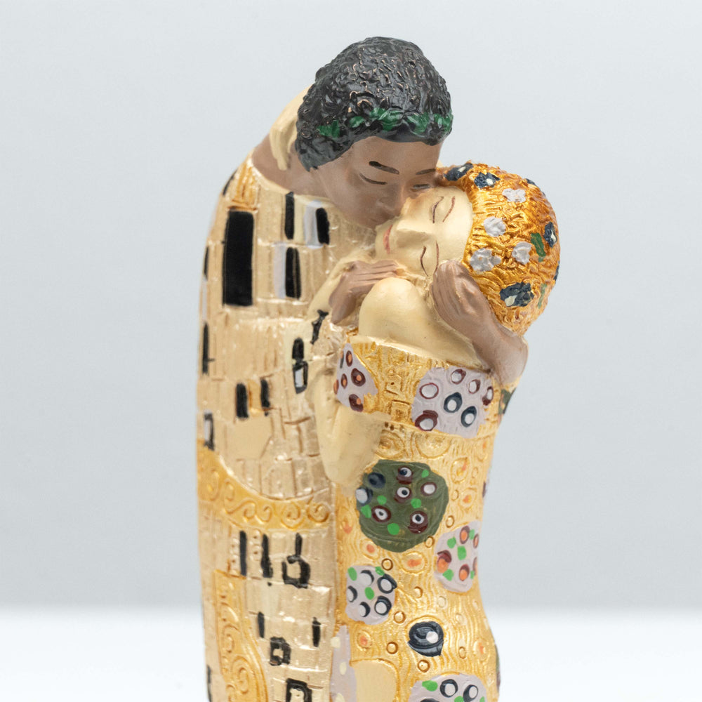 Der Kuss Skulptur von Klimt (Klein, Liebespaar Statue)