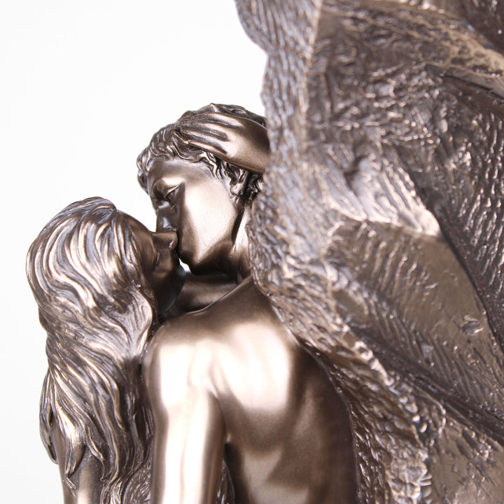 Der Kuss von Rodin (Bronzierte Skulptur aus Kunstharz)