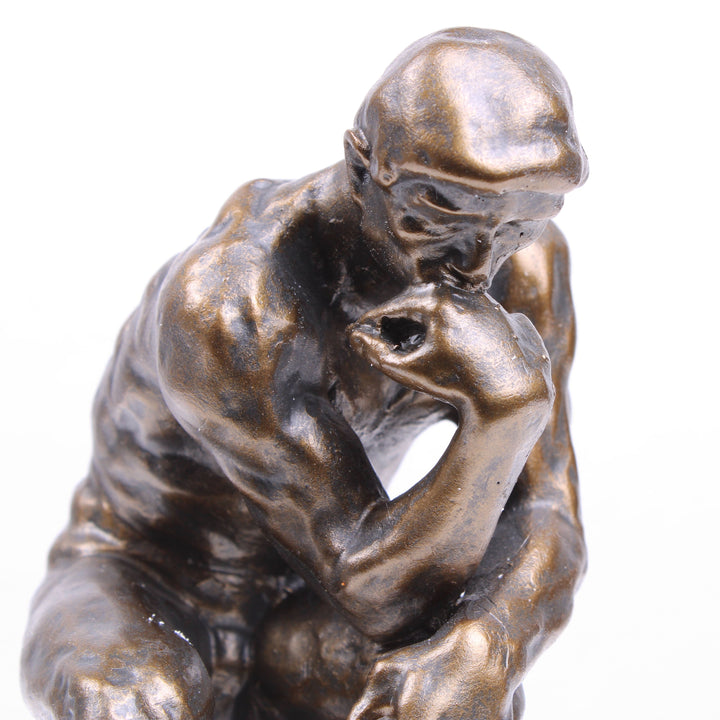 Der Denker Statue von Rodin (Bronzierte Skulptur aus Kunstharz)