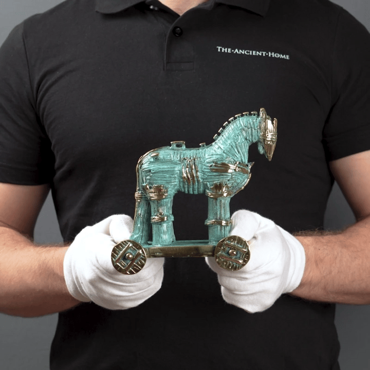 Trojanisches Pferd (Messingskulptur)