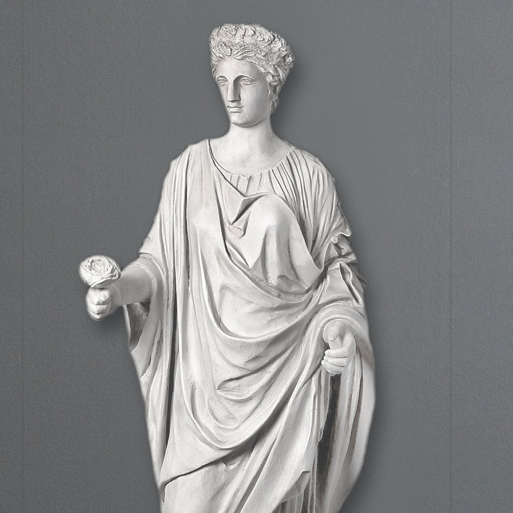 Venus mit Rose Lebensgrosse Statue (Gross)
