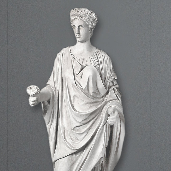 Venus mit Rose Lebensgrosse Statue (Gross)
