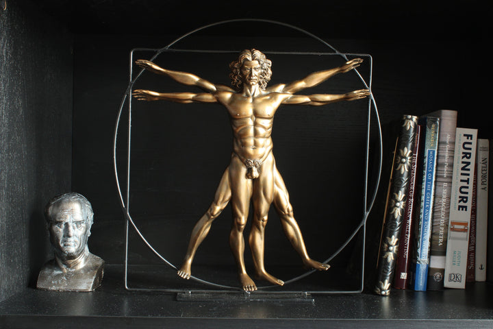 Der vitruvianische Mensch Statue (Körper Skulptur von Da Vinci) – Groß